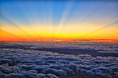 Sunrise clouds photo