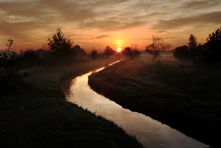 Sunrise river photo