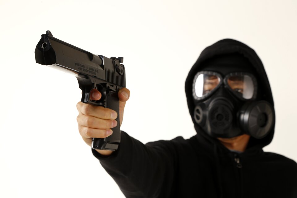 Terrorist pistol crime