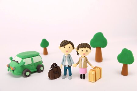 Travel couple dolls