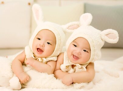 Twins babys photo