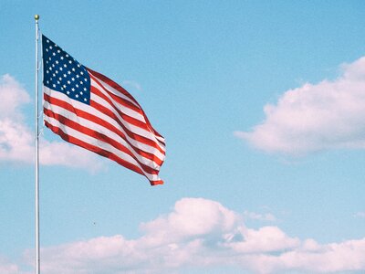 Usa flag sky