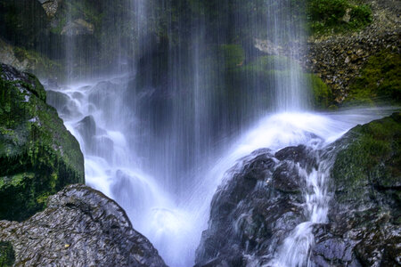 Waterfall rock photo