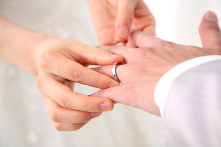 Wedding ring hands