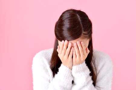 Woman crying