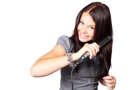 Woman girl hairstyle
