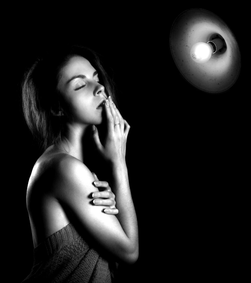 Woman girl light