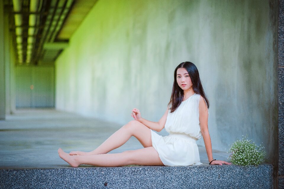 Woman girl portrait