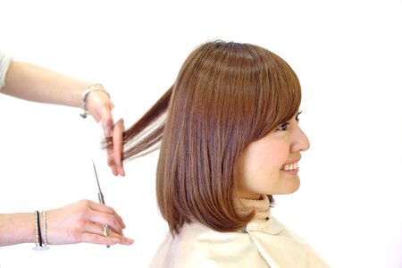Woman haircut