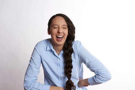 Woman laugh