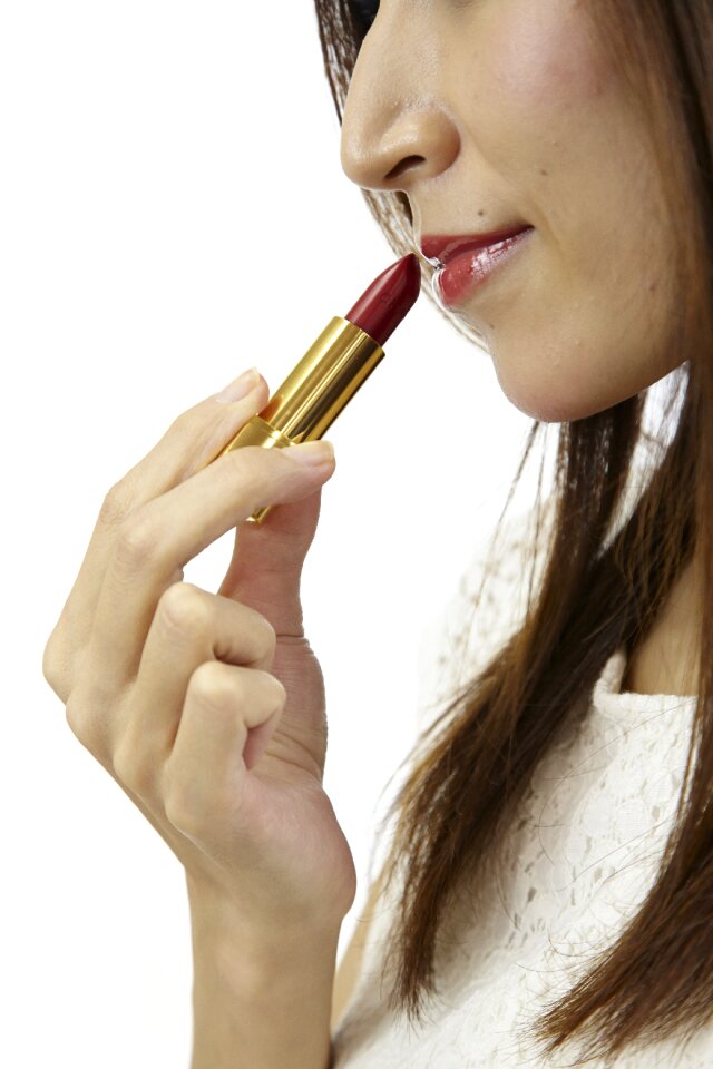 Woman lipstick make up