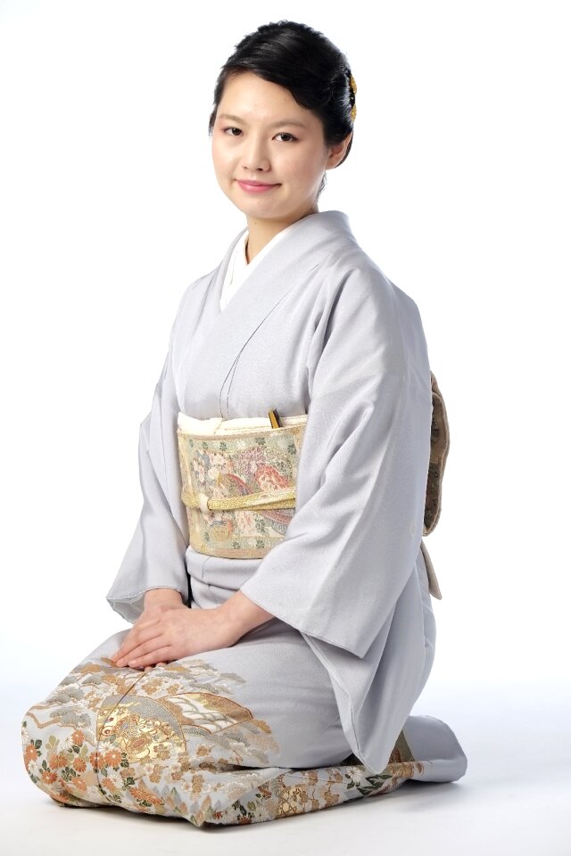 Woman portrait kimono photo