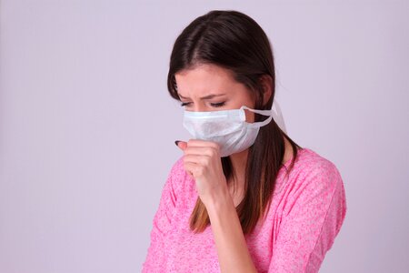 Woman sick cold photo