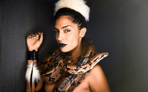 Woman snake