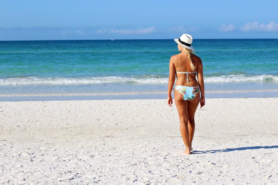 Woman swimwear beach