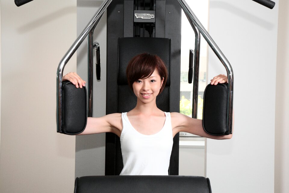 Woman training