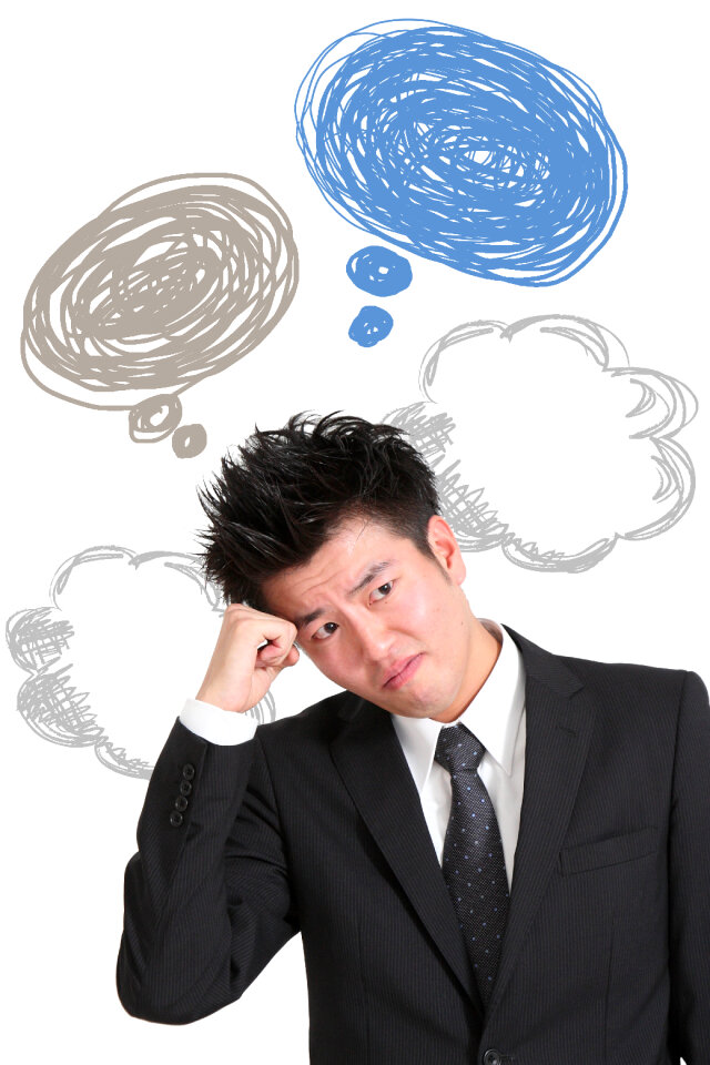 Business man thinking