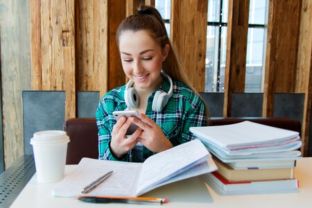 College student girl photo