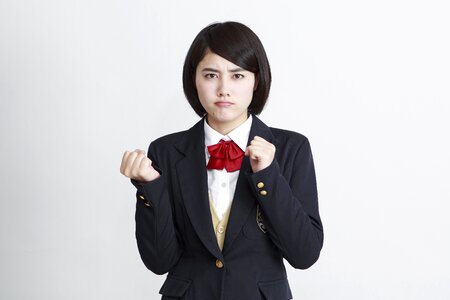 Female student angry