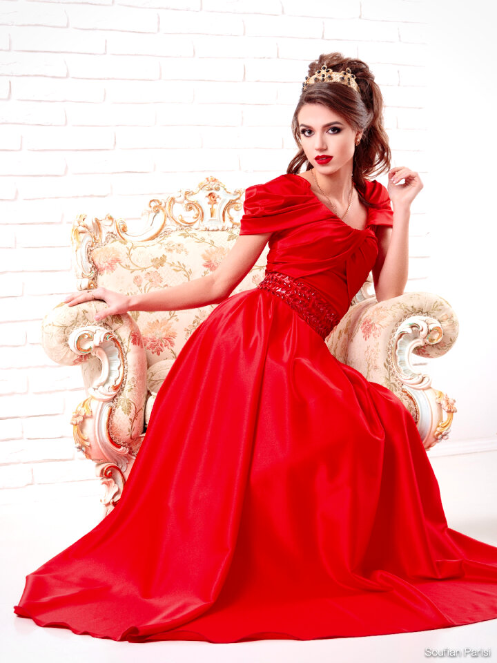 Woman girl portrait dress