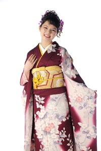 Woman girl portrait kimono photo