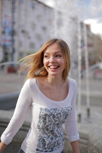 Woman girl portrait