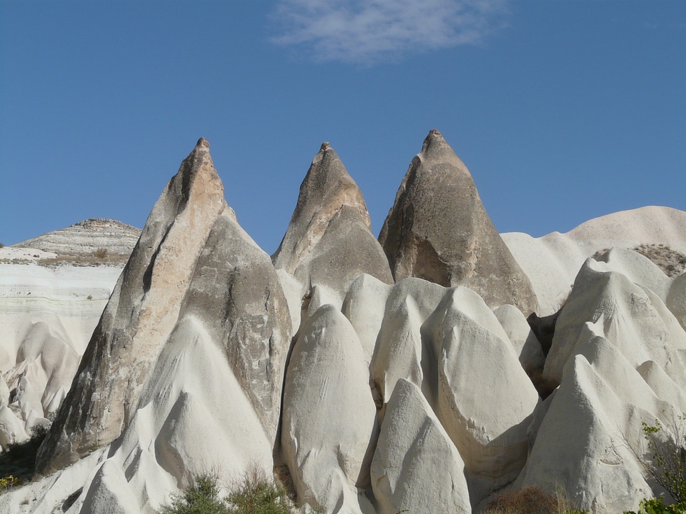 Tufa rock formations erosion