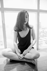Woman girl portrait