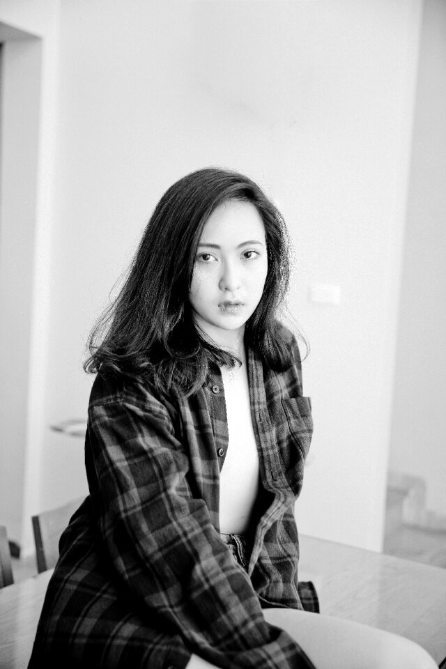 Woman girl portrait
