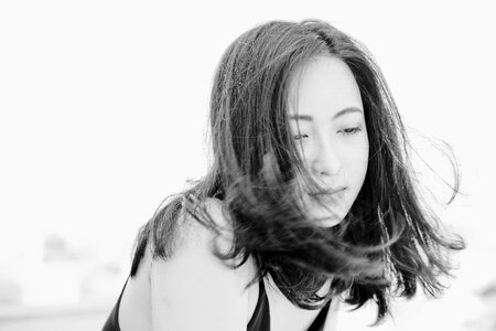 Woman girl portrait