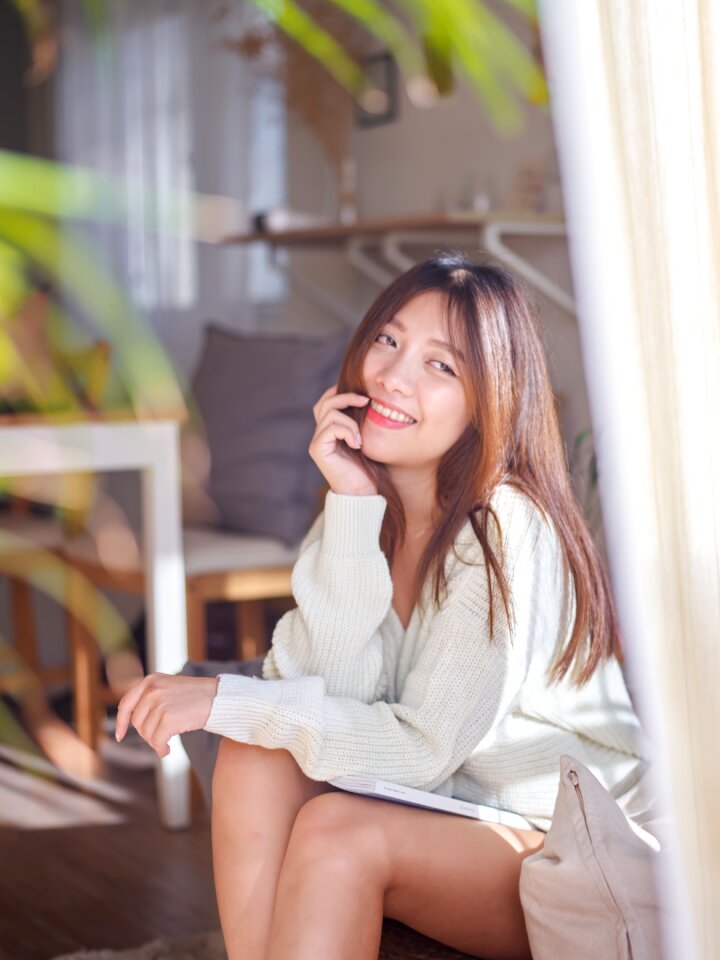 Woman girl portrait