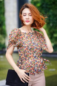 Woman girl portrait