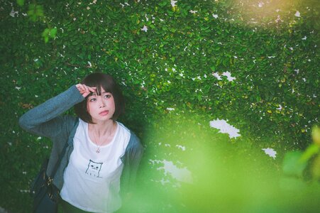 Woman girl portrait