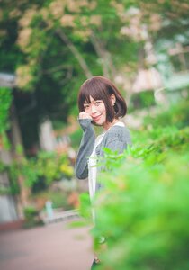Woman girl portrait