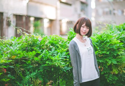 Woman girl portrait