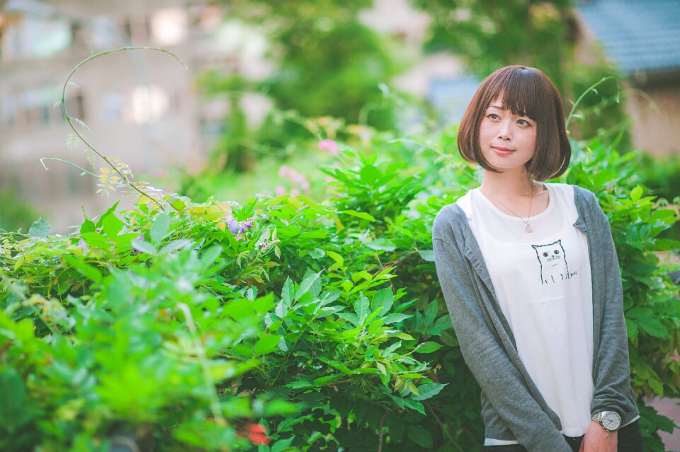 Woman girl portrait