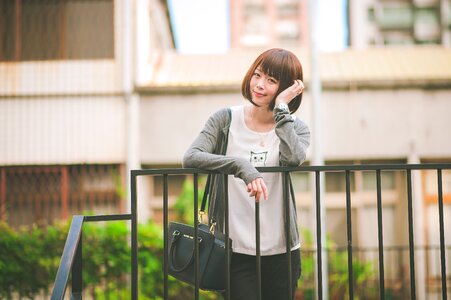 Woman girl portrait