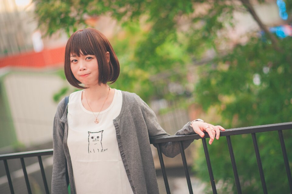 Woman girl portrait