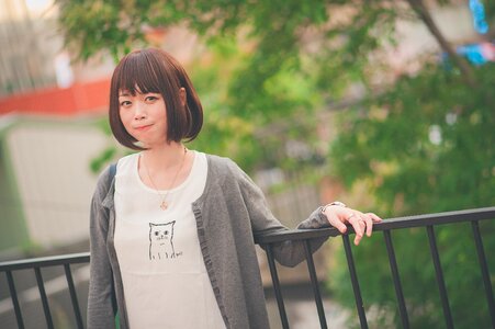 Woman girl portrait