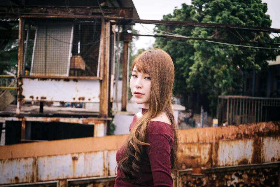 Woman girl portrait