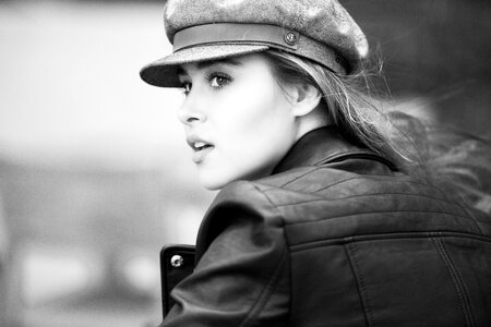 Woman girl portrait
