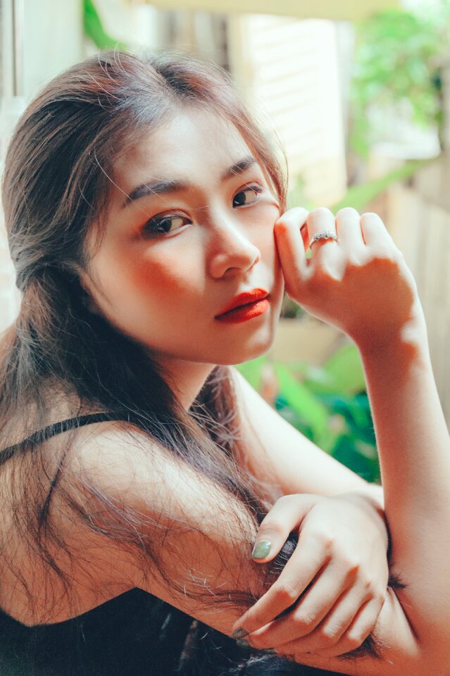 Woman girl portrait