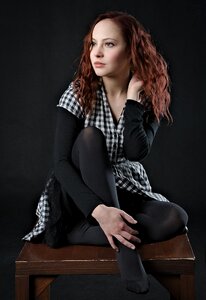Woman girl portrait
