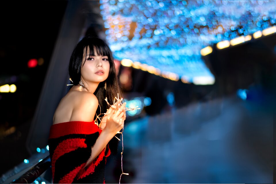 Woman girl portrait