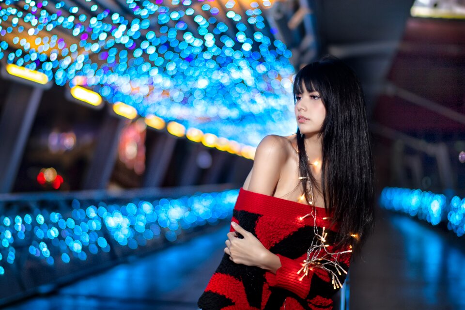 Woman girl portrait