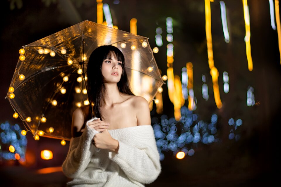 Woman girl portrait