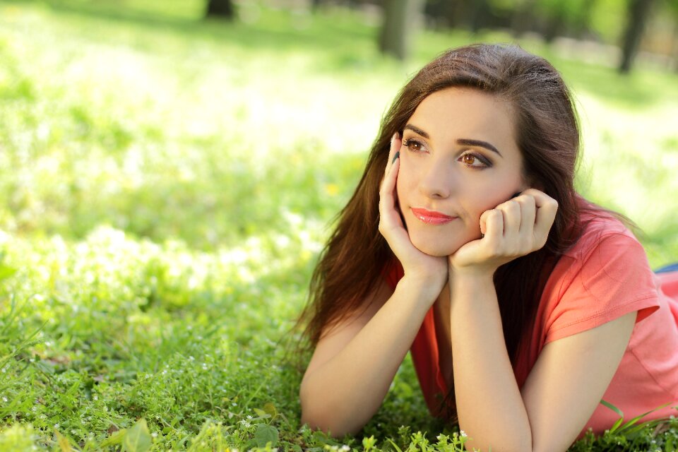 Woman girl portrait