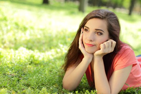 Woman girl portrait