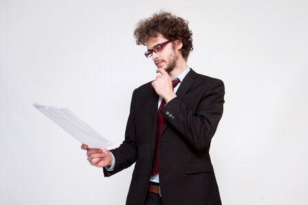 Business man thinking