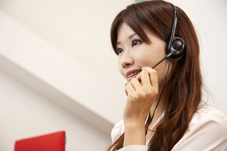 Customer service woman